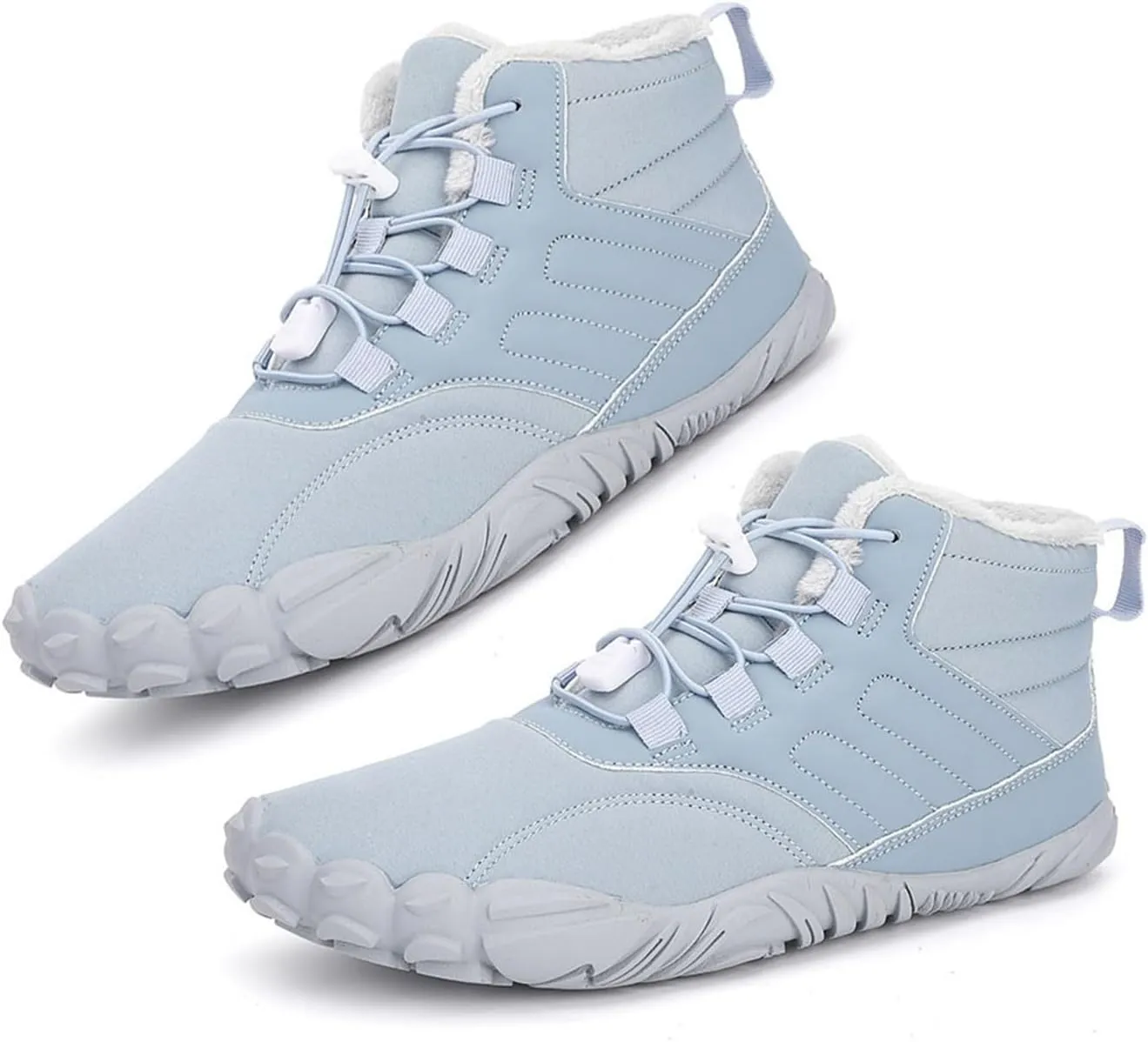 Walking Snow Boots Men, Men Winter Lightweight Wide Fit Fleece Lined Ankle Mid Calf Snow Boots, Outdoor Anti Slip Waterproof Winter Boots, for Lightweight Outdoor Athletic