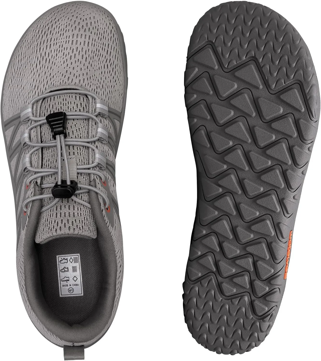 WateLves Barefoot Shoes Mens Womens Minimalist Wide Toe Box Zero Drop Trail Running Shoes Walking Cross Training Hiking