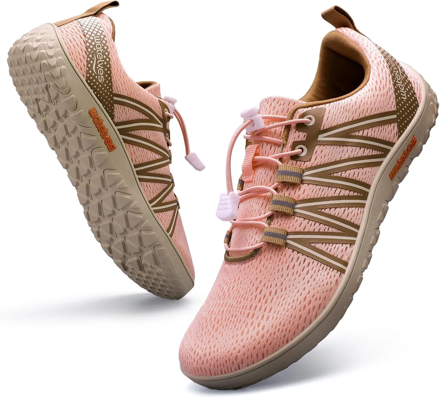 WateLves Barefoot Shoes Mens Womens Minimalist Wide Toe Box Zero Drop Trail Running Shoes Walking Cross Training Hiking