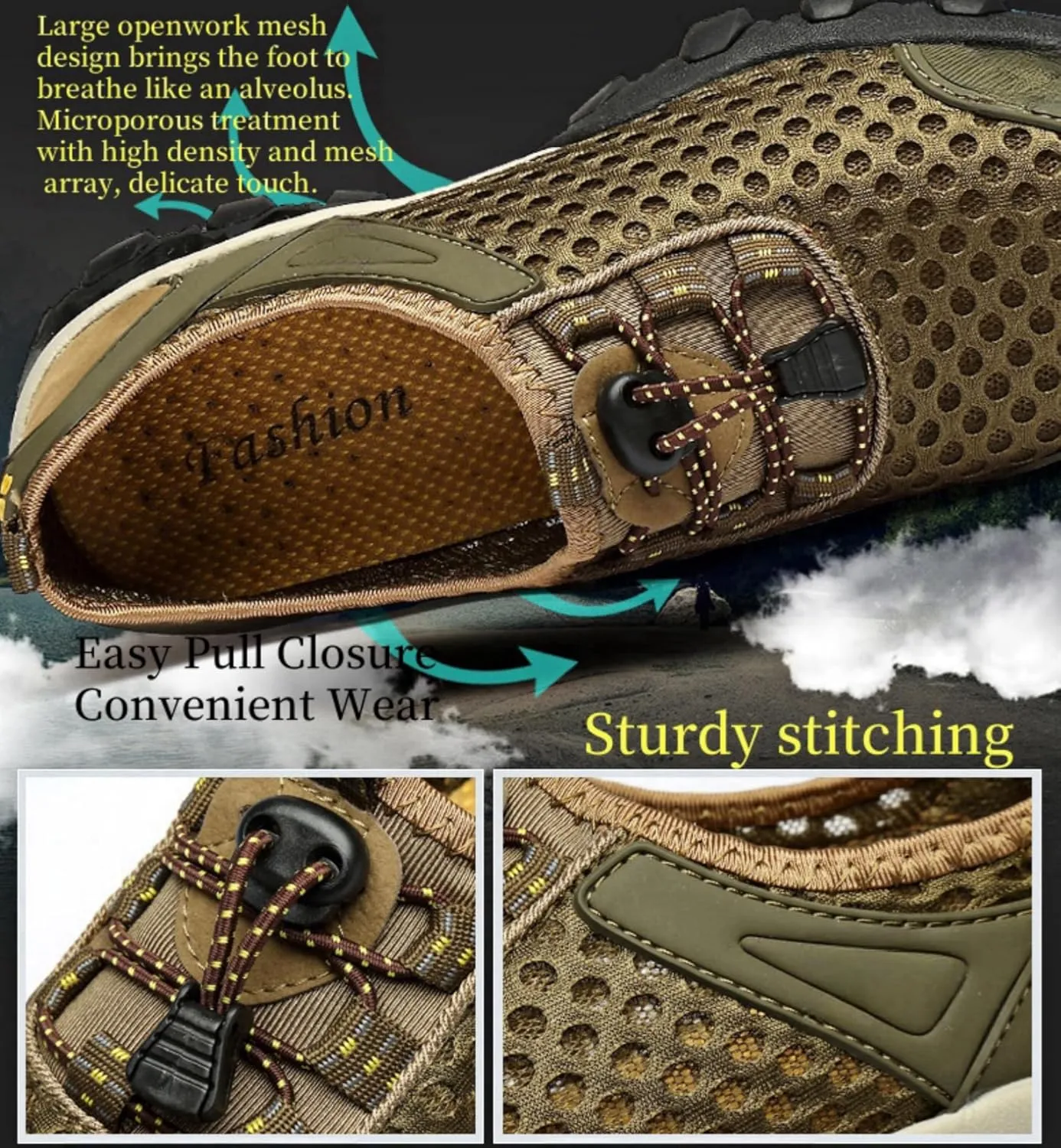 Water Hiking Shoes for Men Lightweight And Breathable Outdoor Training Water Walking