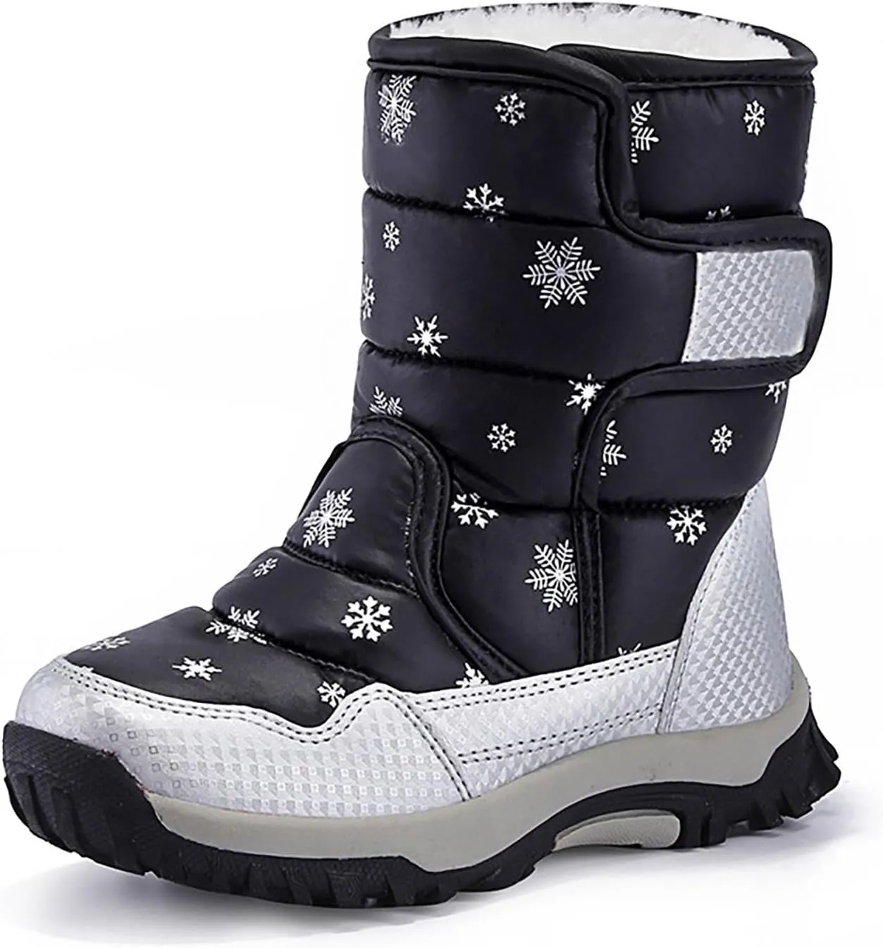 Water-Proof Kids Snow Boots Girls Boys Toddlers Insulated Warm Fleece Lined Winter Outdoor Comfortable Padded Boot