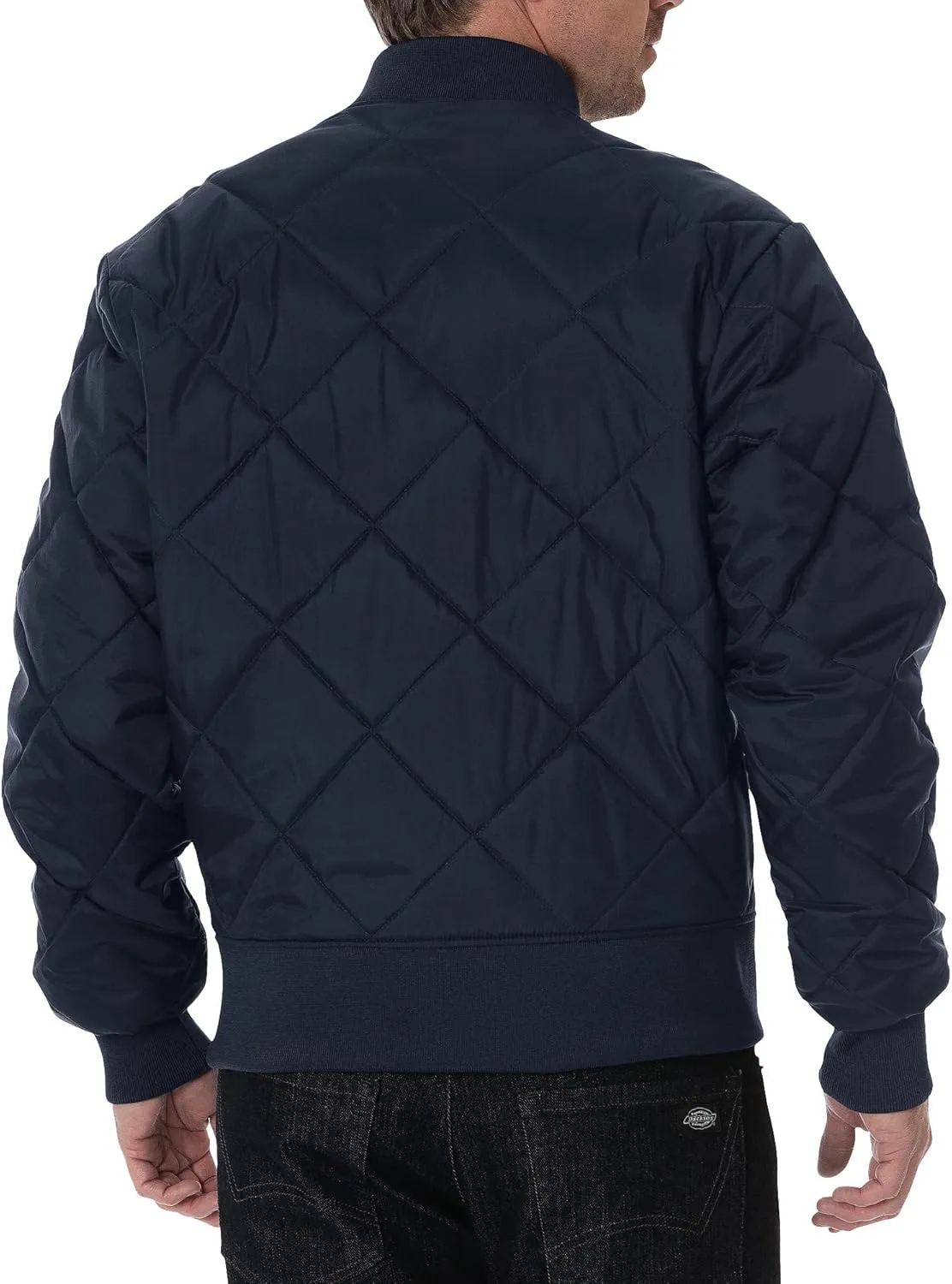 Water Resistant Diamond Quilted Nylon Jacket