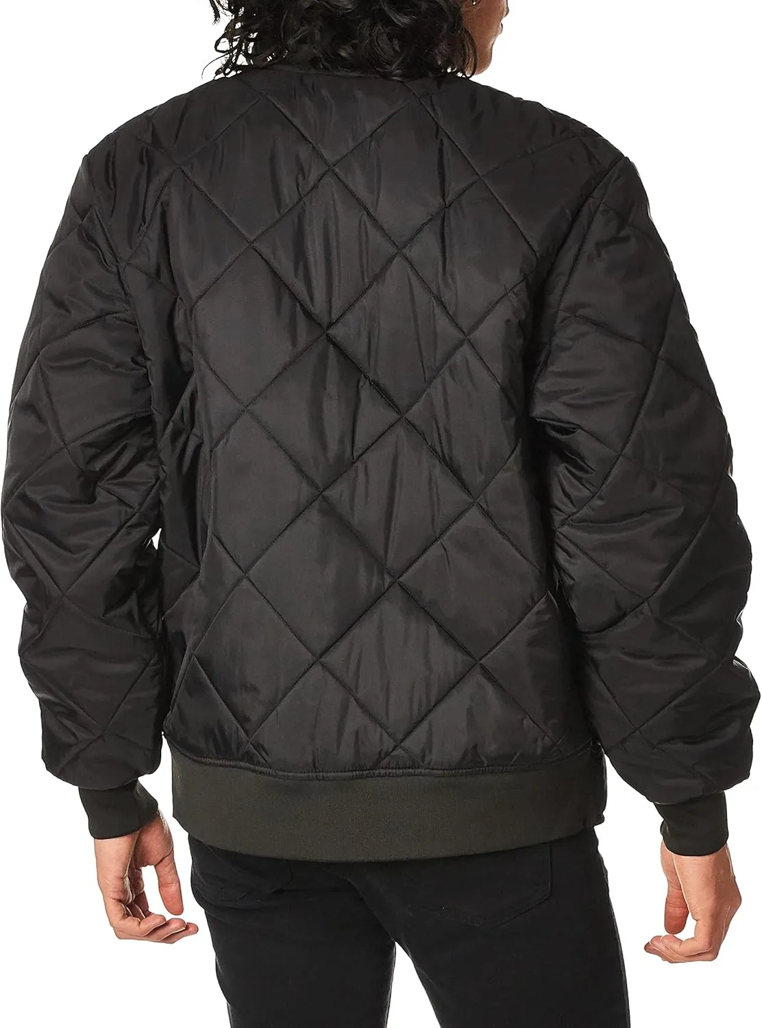 Water Resistant Diamond Quilted Nylon Jacket