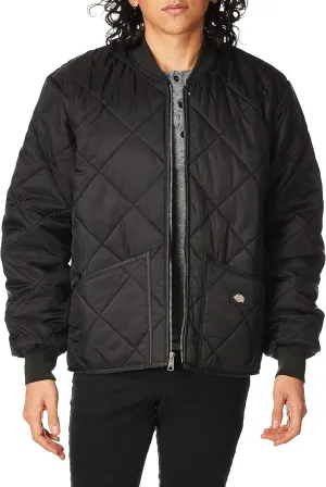Water Resistant Diamond Quilted Nylon Jacket