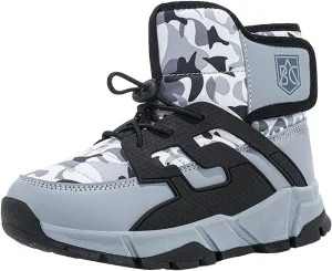 Waterproof Kids Snow Boots Toddlers Insulated Warm Fleece Lined Winter Boots Girls Lace U Boots Size 5 Big Girls