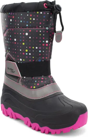 Western Chief Kids Blizzard Youth Snow Boots  Waterproof, Insulated, Warm, & Reflective Winter Boots for Girls & Boys  Cold Weather Snow Boots for Kids