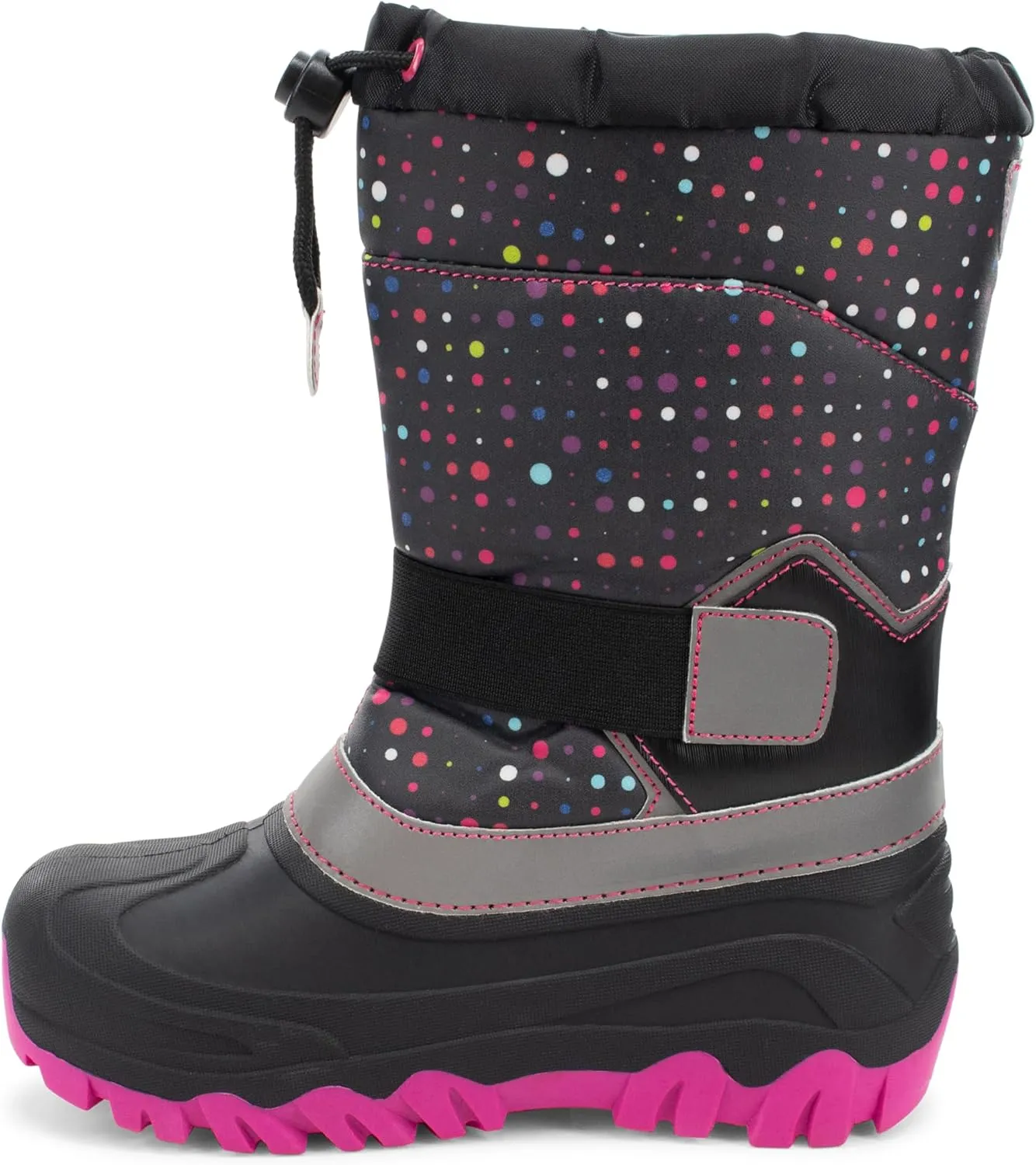 Western Chief Kids Blizzard Youth Snow Boots  Waterproof, Insulated, Warm, & Reflective Winter Boots for Girls & Boys  Cold Weather Snow Boots for Kids