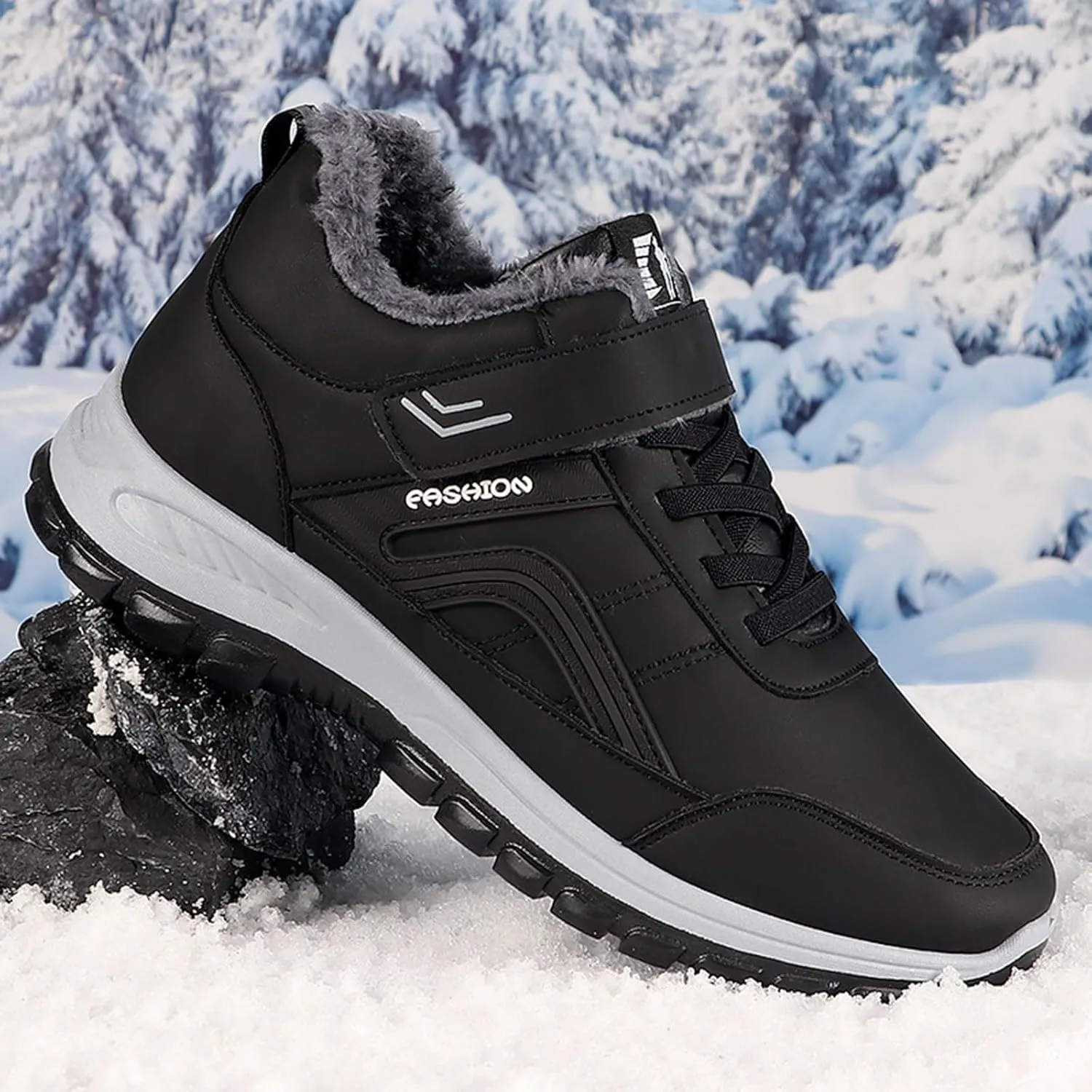 Winter Boots Anti-Slip Cushioning Mountaineering Orthopedic Shoes Waterproof Shoes Winter Walking Shoes for Men