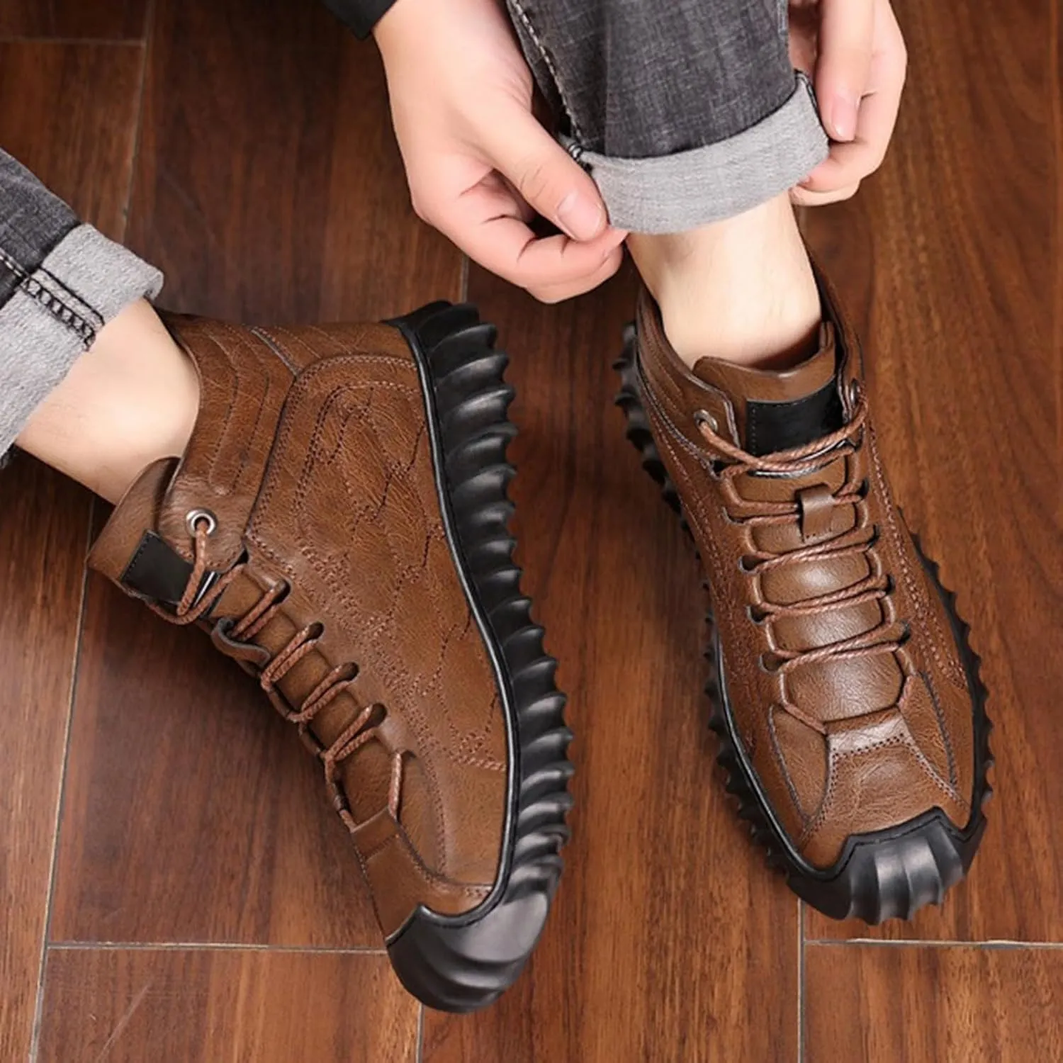 Winter Boots for Women Warm Plush Lined Snow Shoes Slip on Ankle Booties Comfortable Anti Slip Outdoor Boots