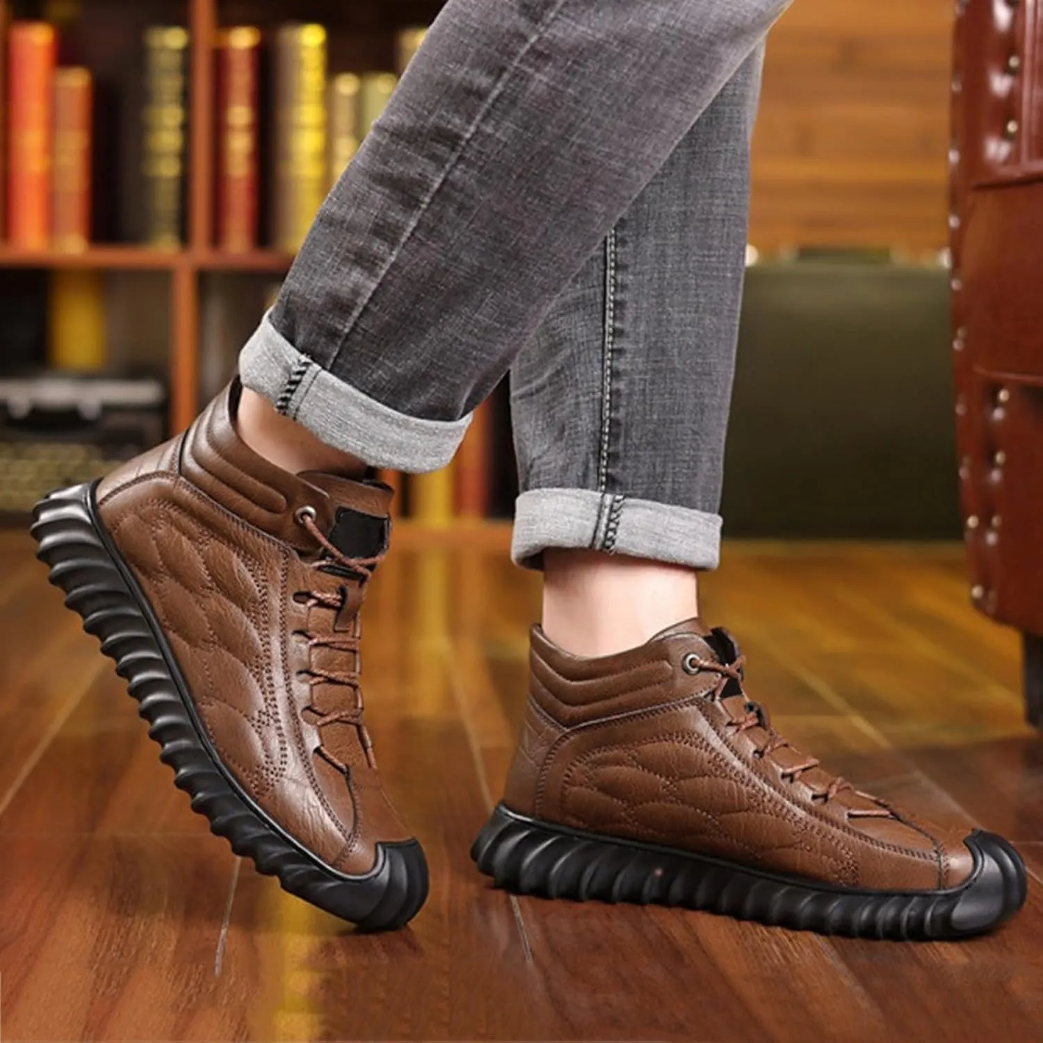 Winter Boots for Women Warm Plush Lined Snow Shoes Slip on Ankle Booties Comfortable Anti Slip Outdoor Boots