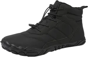 Winter Plush Insulated Snow Boots for Women Lace Up Soft Flat Soled Boots Fleece Lined Warm Sport Winter Boots