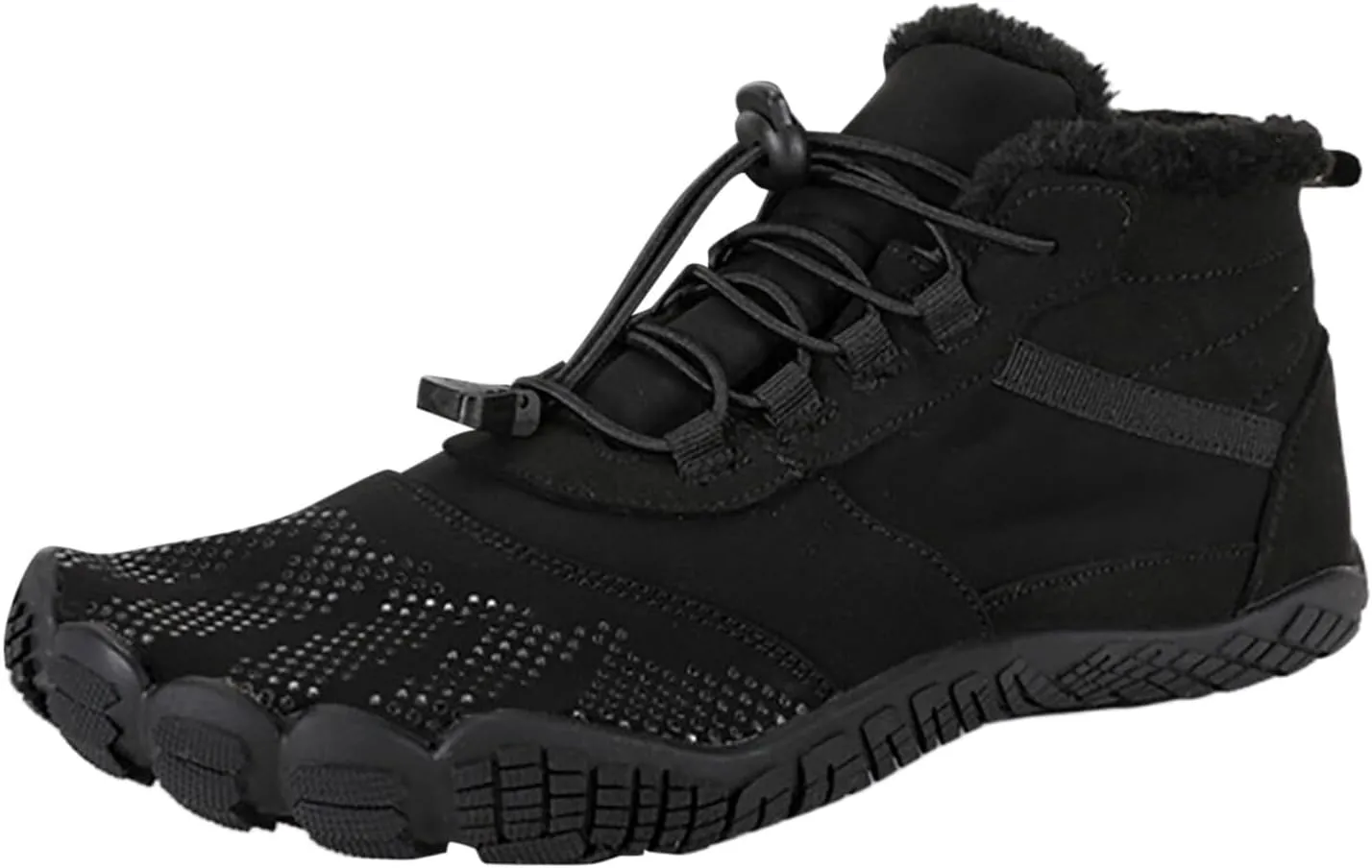 Winter Plush Insulated Snow Boots for Women Lace Up Soft Flat Soled Boots Outdoor Sport Shoes Wide Calf Boots