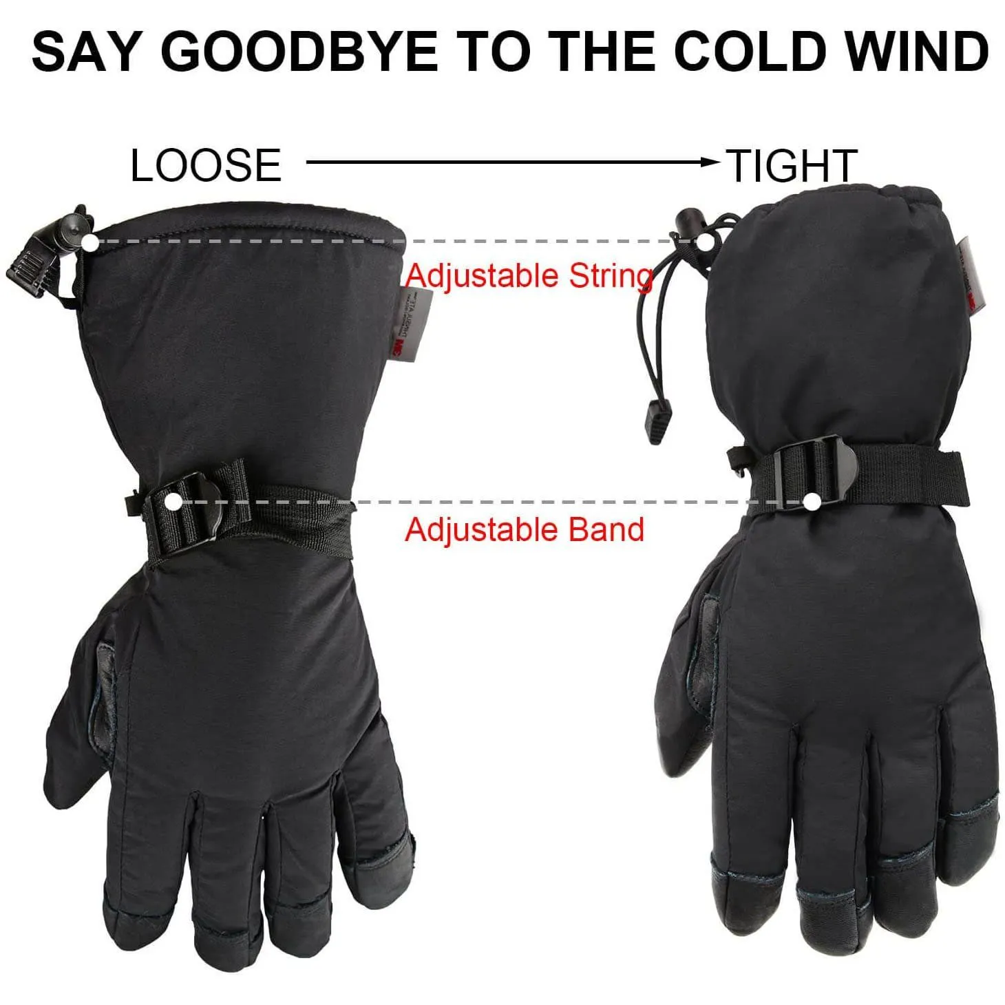 Winter Ski Thermal Gloves for Men and Women