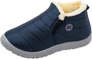 Winter Snow Boots for Women Plush Lined Warm Ankle Booties Outdoor Anti-Slip Waterproof Comfortable Short Boot