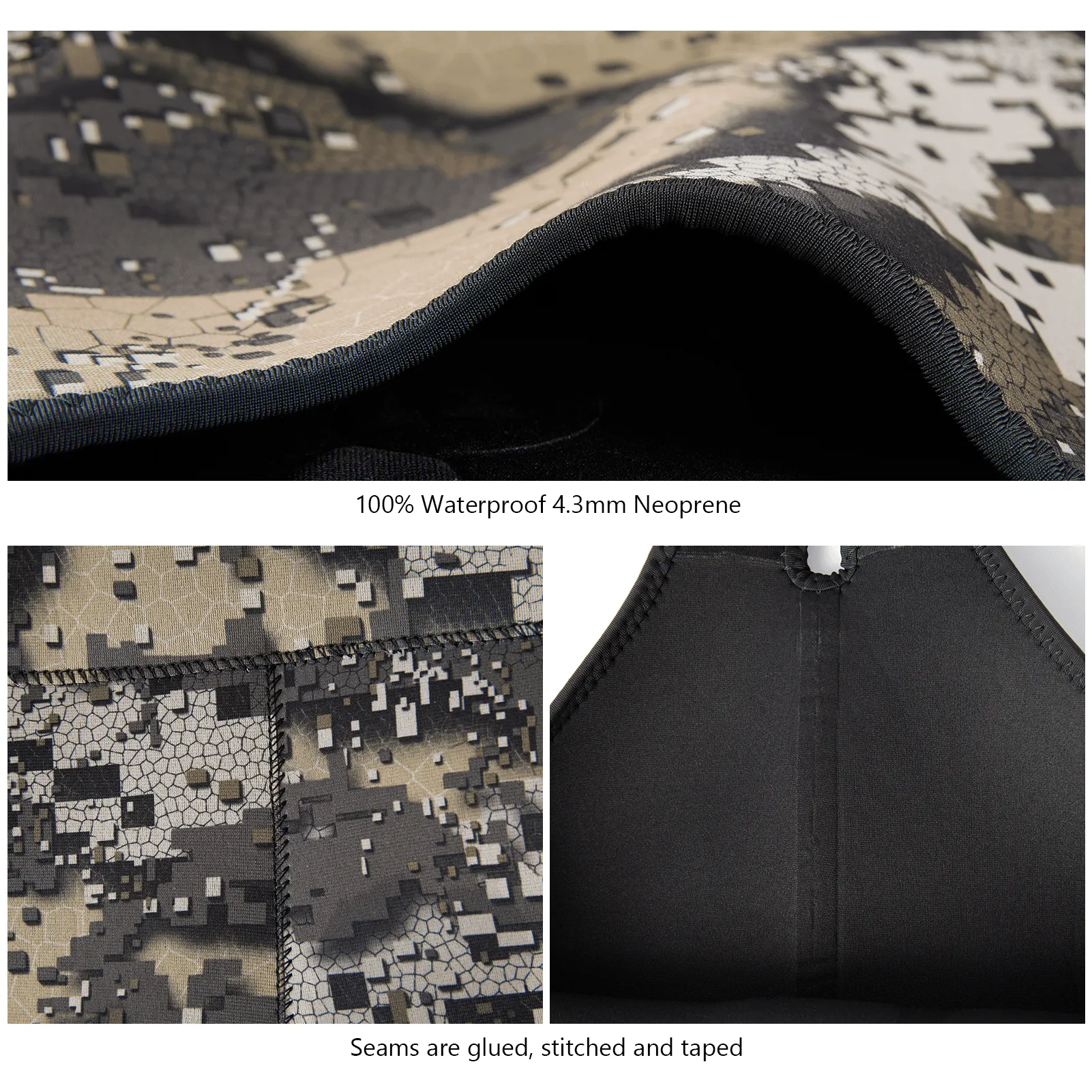 Women Desolve Bare Camo Neoprene Waders with 600g Insulated Rubber Boots