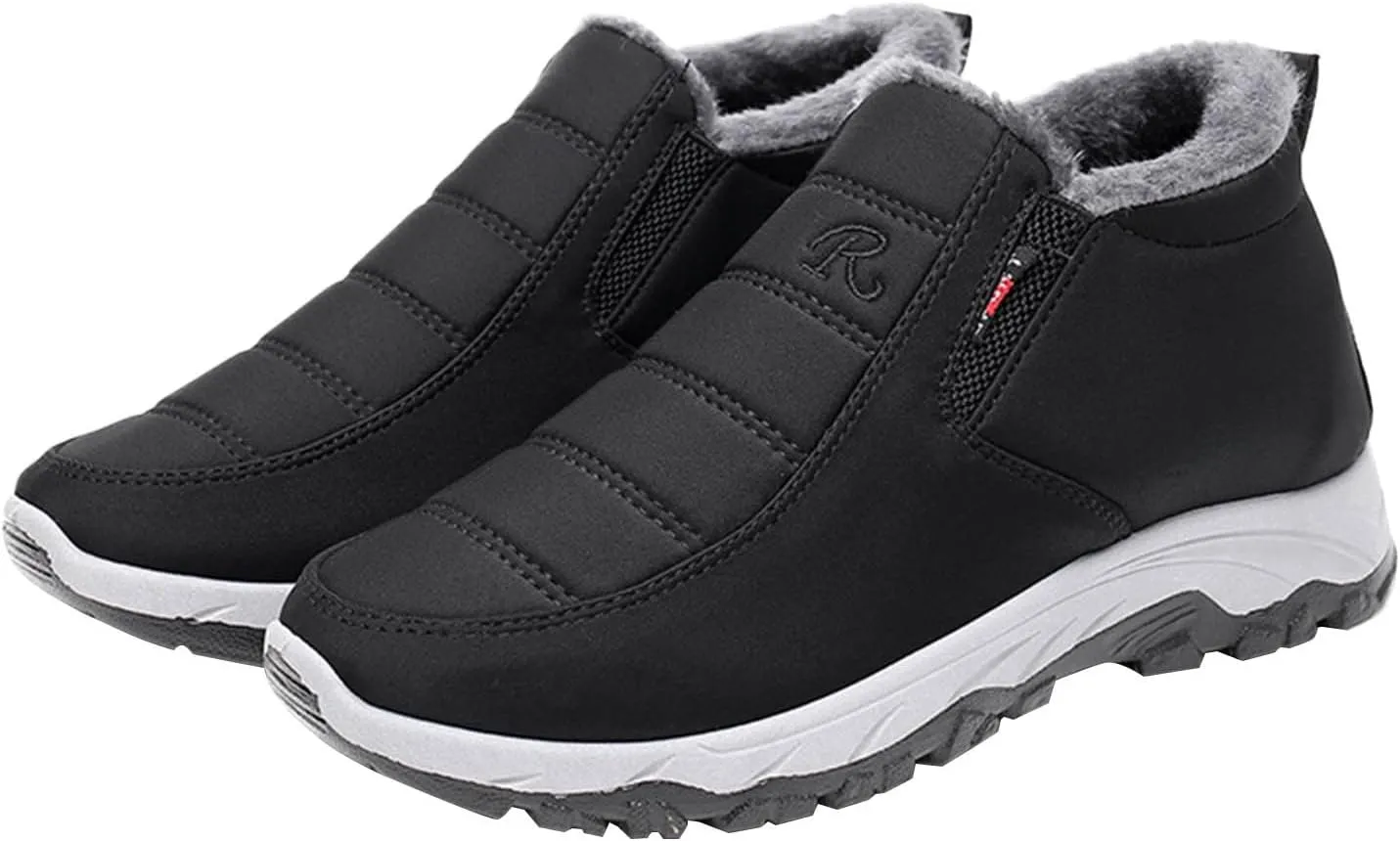 Women Winter Boots Waterproof Short Snow Boots Ladies Womens Snow Boots Winter Fur Lined Ankle Boot Snow Boot for Women Short Platform Boots Men Mens Snow Booties