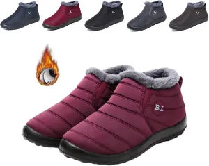 Womens And Men Snow Boots WaterproofWomen'S Winter Thermal BootsWinter Warm Hiking Work Comfy Boots Sneakers Walking Shoes