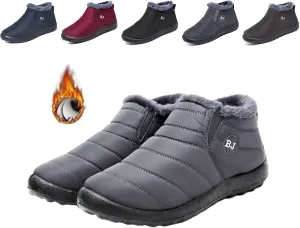 Womens And Men Snow Boots WaterproofWomen'S Winter Thermal BootsWinter Warm Hiking Work Comfy Boots Sneakers Walking Shoes