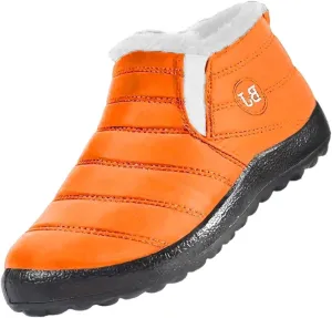Womens Boots Winter Black Slip On Boots Waterproof Ladies for Women Boot with Comfort Barefoot Shoes Grounded Footwear Hiking Womens Cowboy Boots Snow Booties for Men