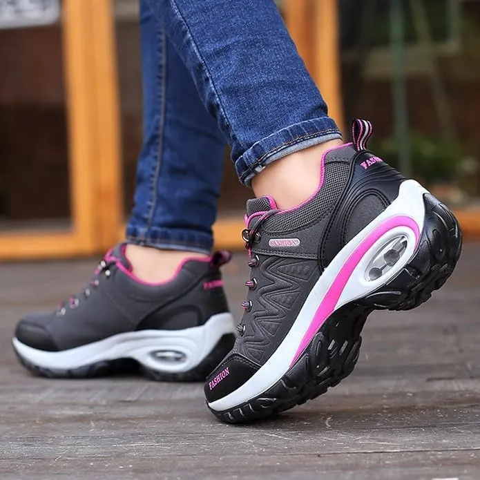Womens Breathable Walking Shoes Sports Running Sneakers Waterproof Backpacking Climbing Hiking Shoes Camping