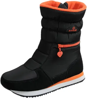 Women's Cold Proof Snow Boots Thick Bottom Non Slip Boot Plus Warm Fleece Winter Boots Outdoor Insulated Boots