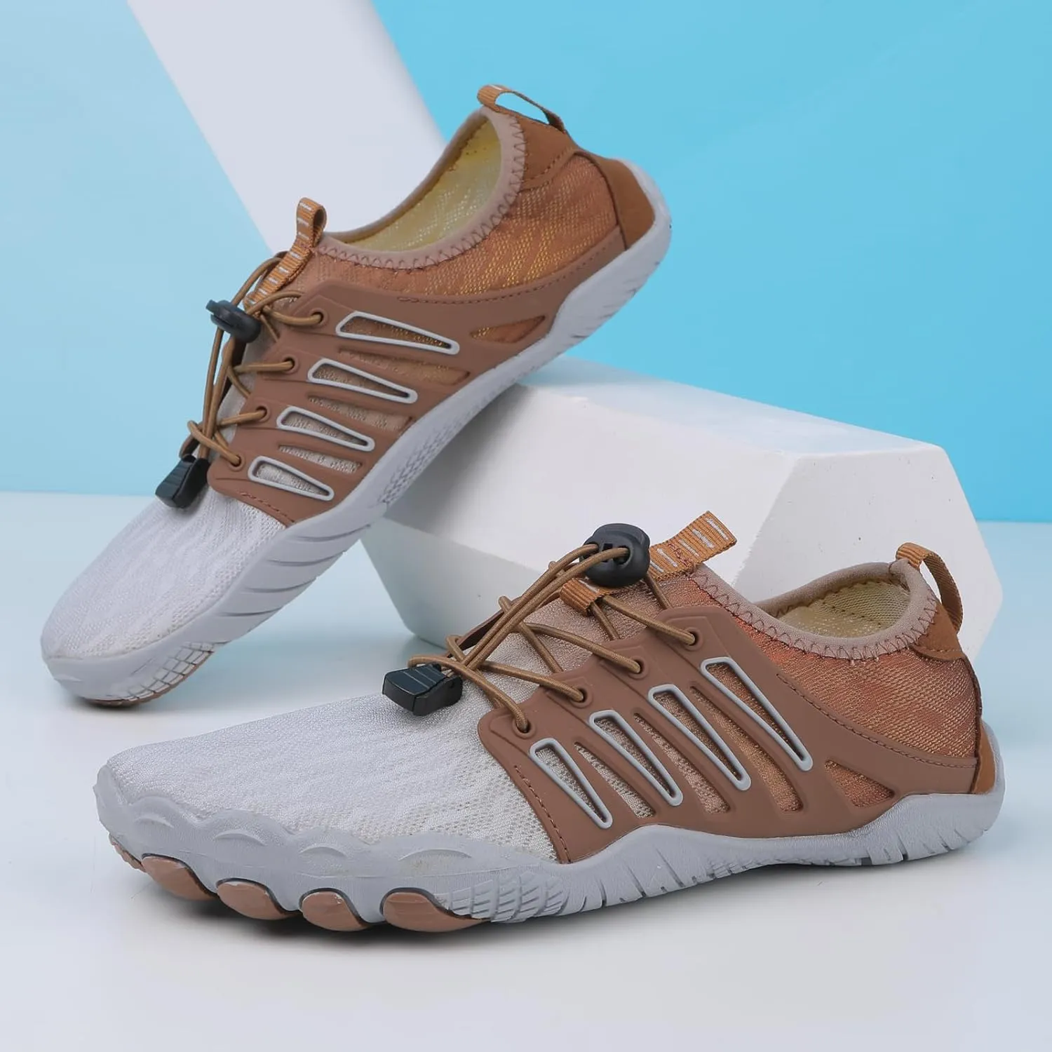 Womens Mens Hiking Footwear Quick Dry Water-Resistant Beach Shoes,Wide Toe Box&Zero Drop Trail Running Shoes,Lightweight Non-Slip Healthy Breathable Barefoot Footwear for Fishing Hunting