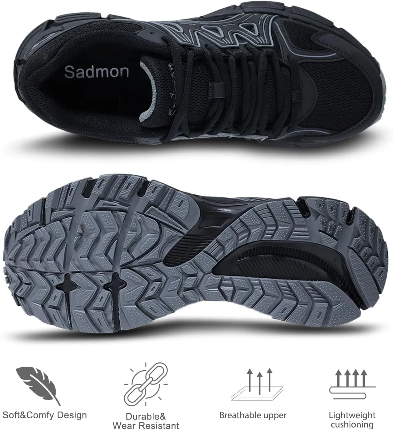 Women's Non-Slip Trail Running Shoes Support Sneakers Tennis Shoes Casual Walking Sneakers