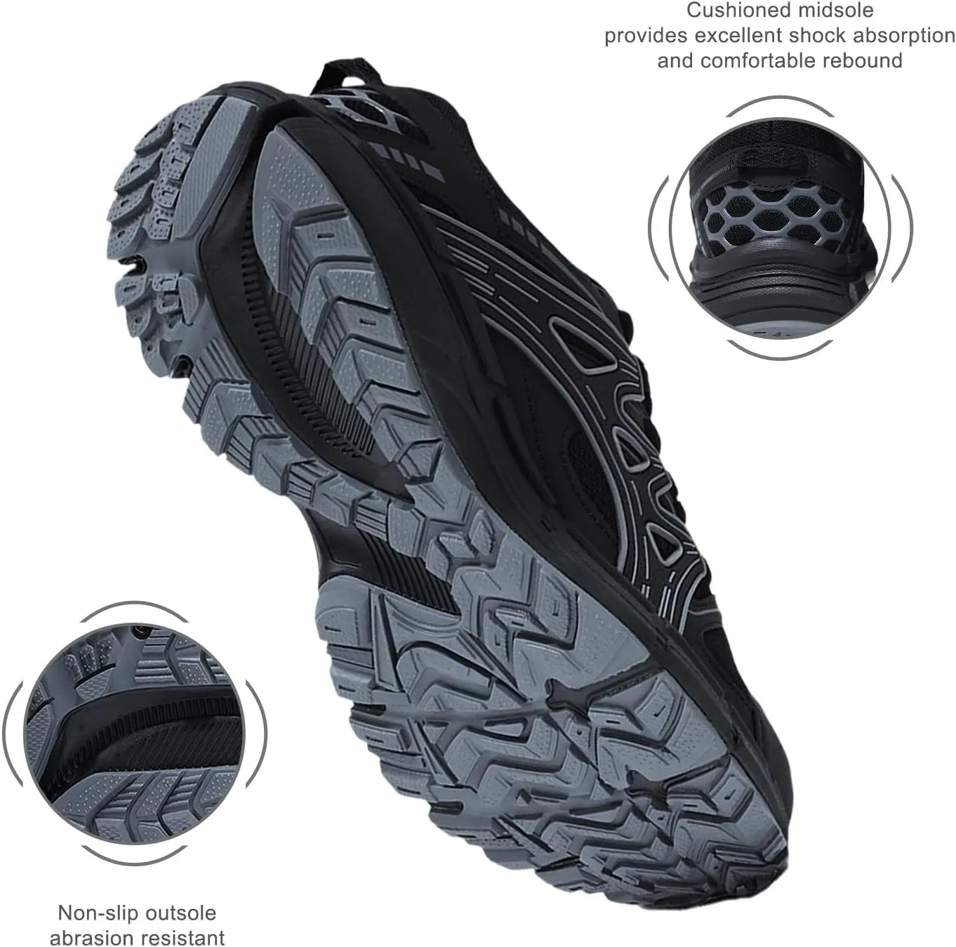 Women's Non-Slip Trail Running Shoes Support Sneakers Tennis Shoes Casual Walking Sneakers