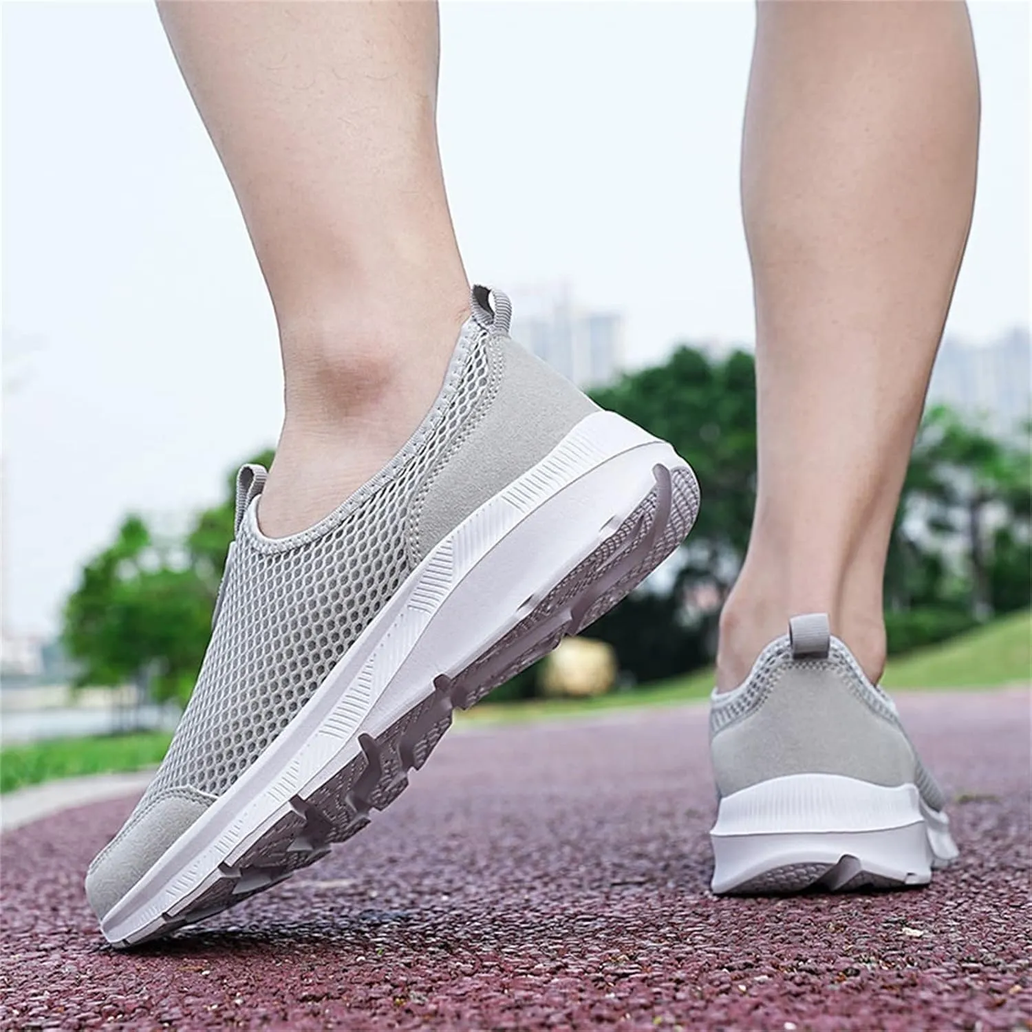Womens Non Slip Work Shoes Slip On Water Resistant Tennis Shoes Womens Wide Feet Casual Dress Shoes Brown Sneakers Platform Tennis Shoe Trainers Shoe