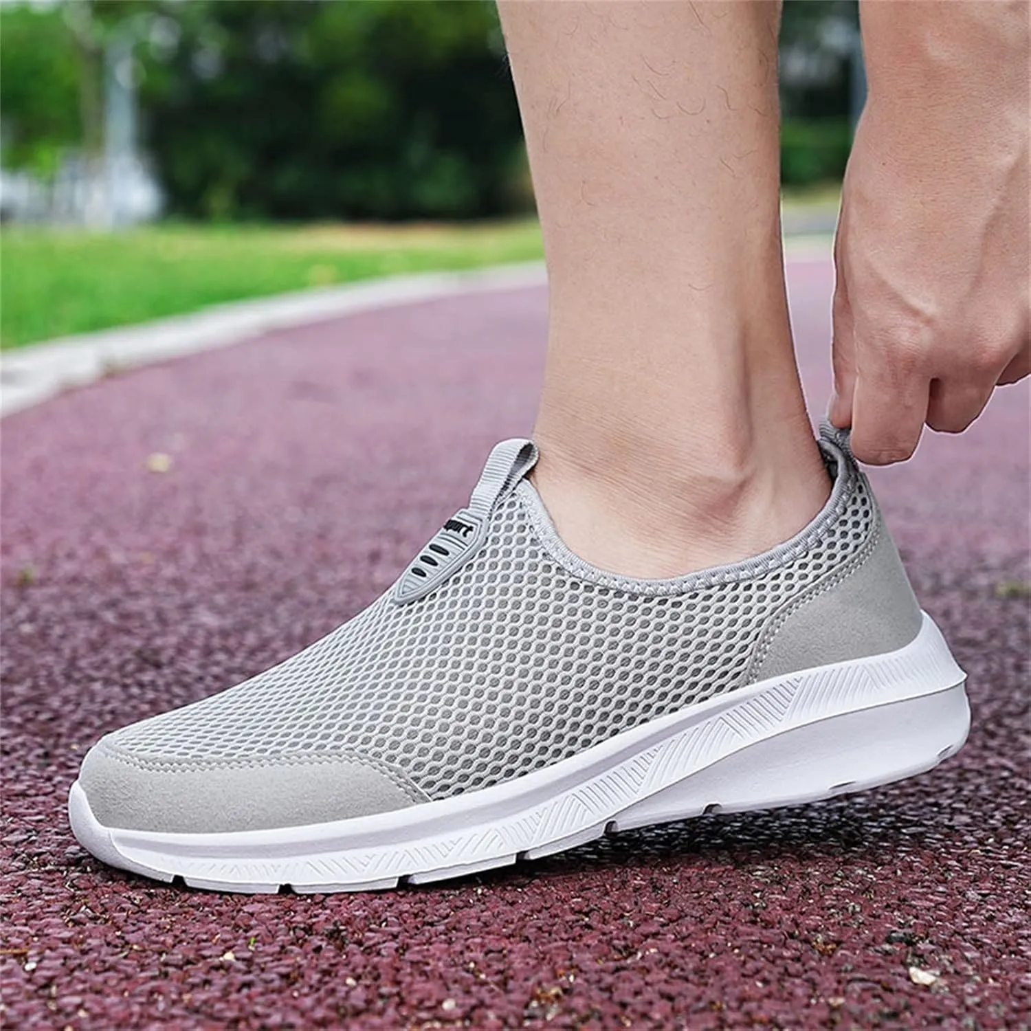 Womens Non Slip Work Shoes Slip On Water Resistant Tennis Shoes Womens Wide Feet Casual Dress Shoes Brown Sneakers Platform Tennis Shoe Trainers Shoe