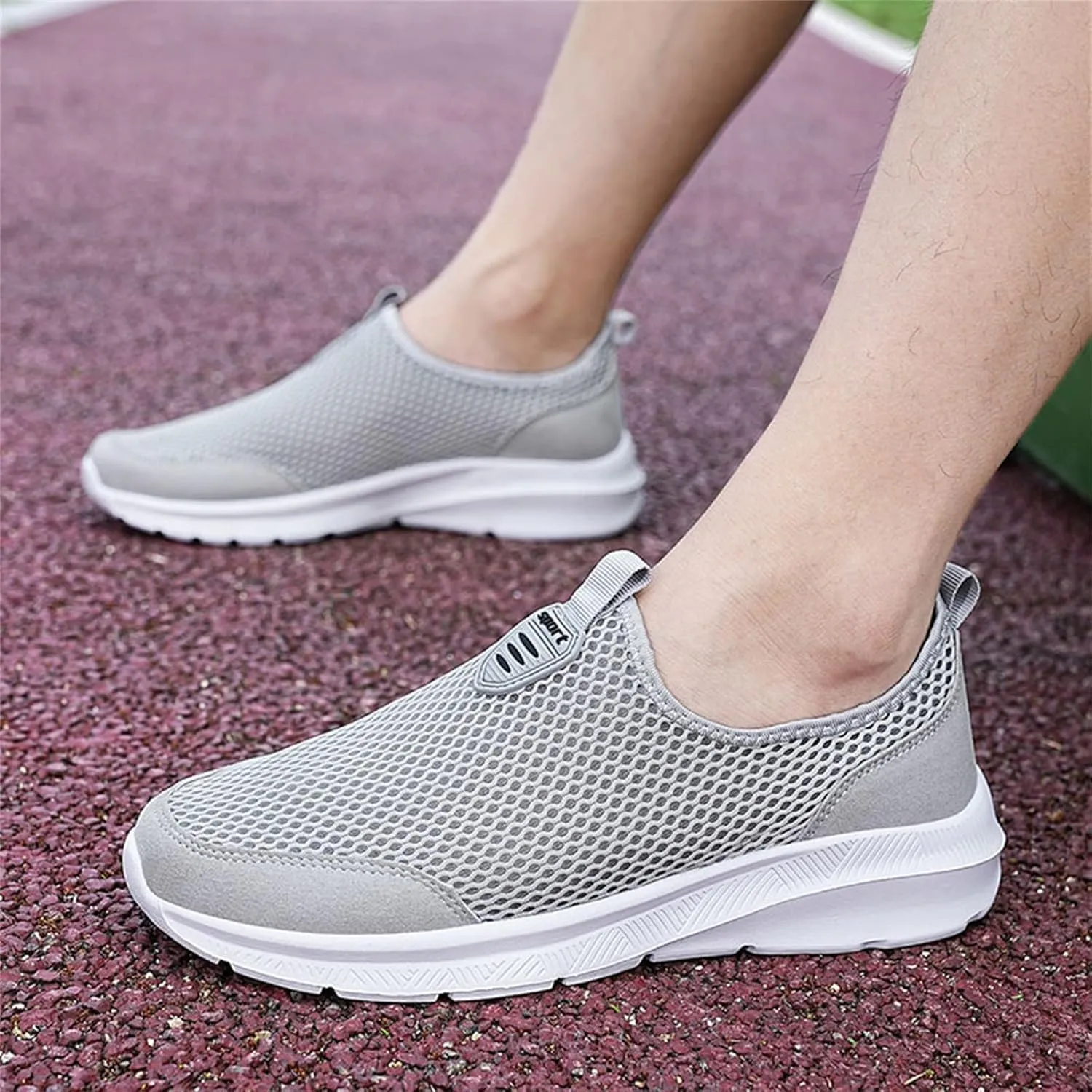 Womens Non Slip Work Shoes Slip On Water Resistant Tennis Shoes Womens Wide Feet Casual Dress Shoes Brown Sneakers Platform Tennis Shoe Trainers Shoe