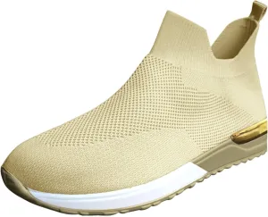 Womens Non Slip Work Shoes Slip On Water Resistant Walking Shoes Women Arch Support Dressy Casual Shoes Chunky Sneakers Red Tennis Shoe Loafers Shoe
