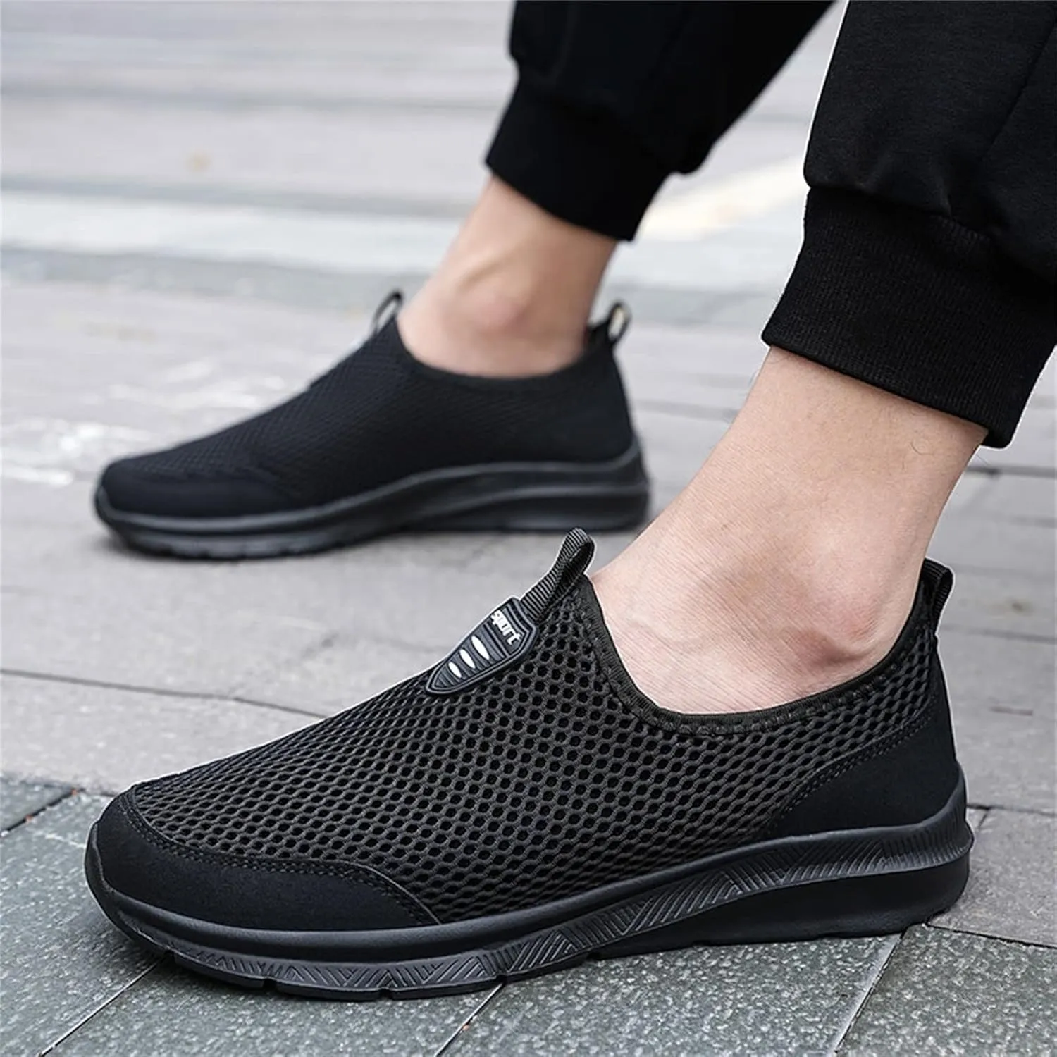 Womens Non Slip Work Shoes Slip On Water Resistant Womens Running Shoes Comfort White Casual Shoes Dress Sneakers White Tennis Shoe Cross Trainer Shoe
