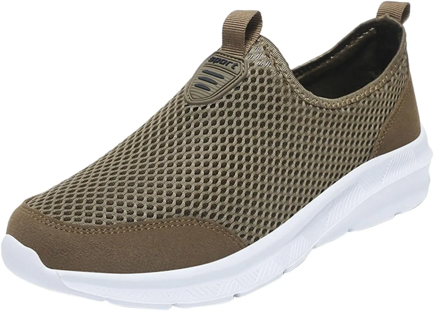 Womens Non Slip Work Shoes Slip On Water Resistant Womens Running Shoes Comfort White Casual Shoes Dress Sneakers White Tennis Shoe Cross Trainer Shoe