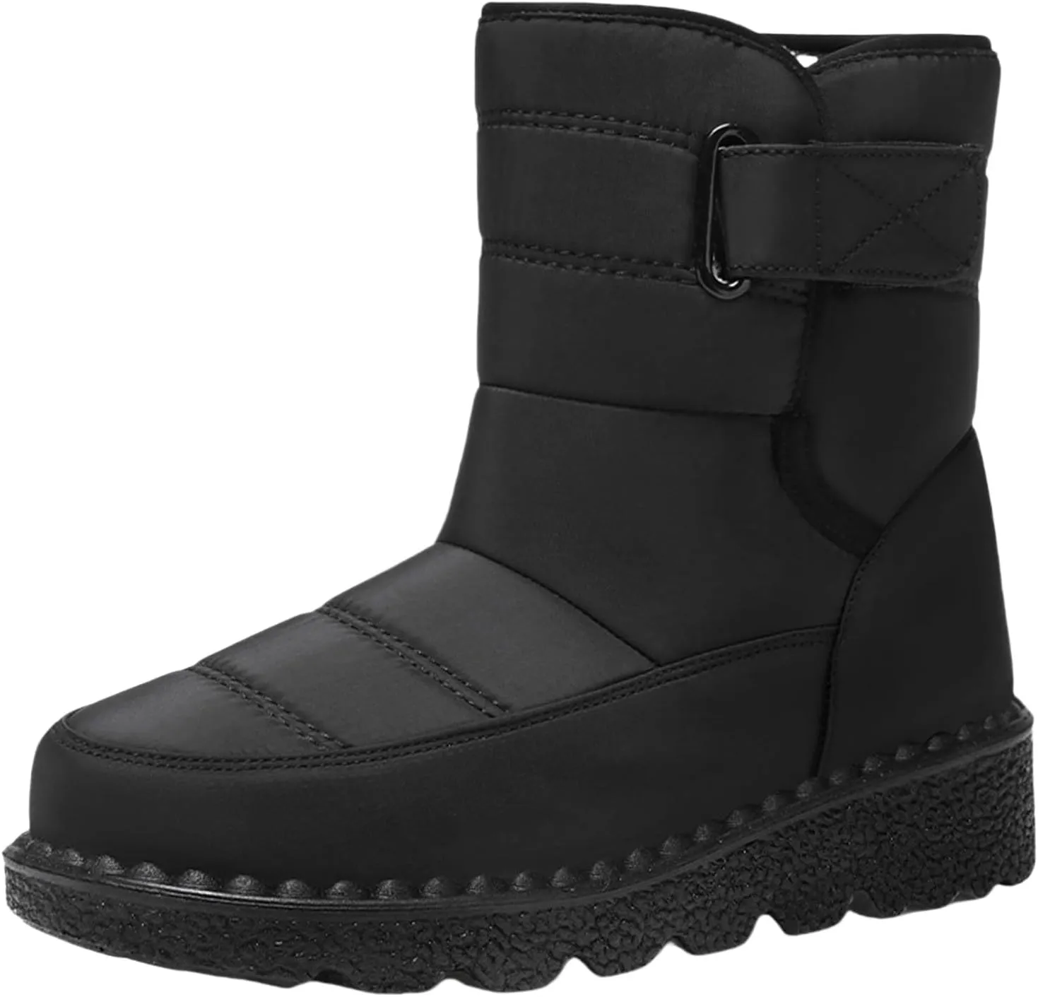 Women's Snow Boots Anti-Slip Mid-calf Winter Boots for Womens Comfortable Faux Fur Lined Winter Suede Snow Boots