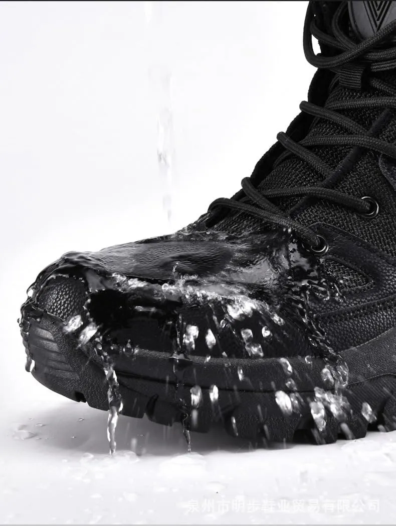 Women's Snow Boots,Big Size Military Boots Combat,Men's and Women's High Top Padded and Thickened Hiking Snow