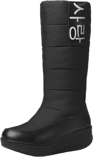 Women's Water Proof Insulated Snow Boots Thick Bottom Non Slip Winter Boots Outdoor Winter Work Boots for Women