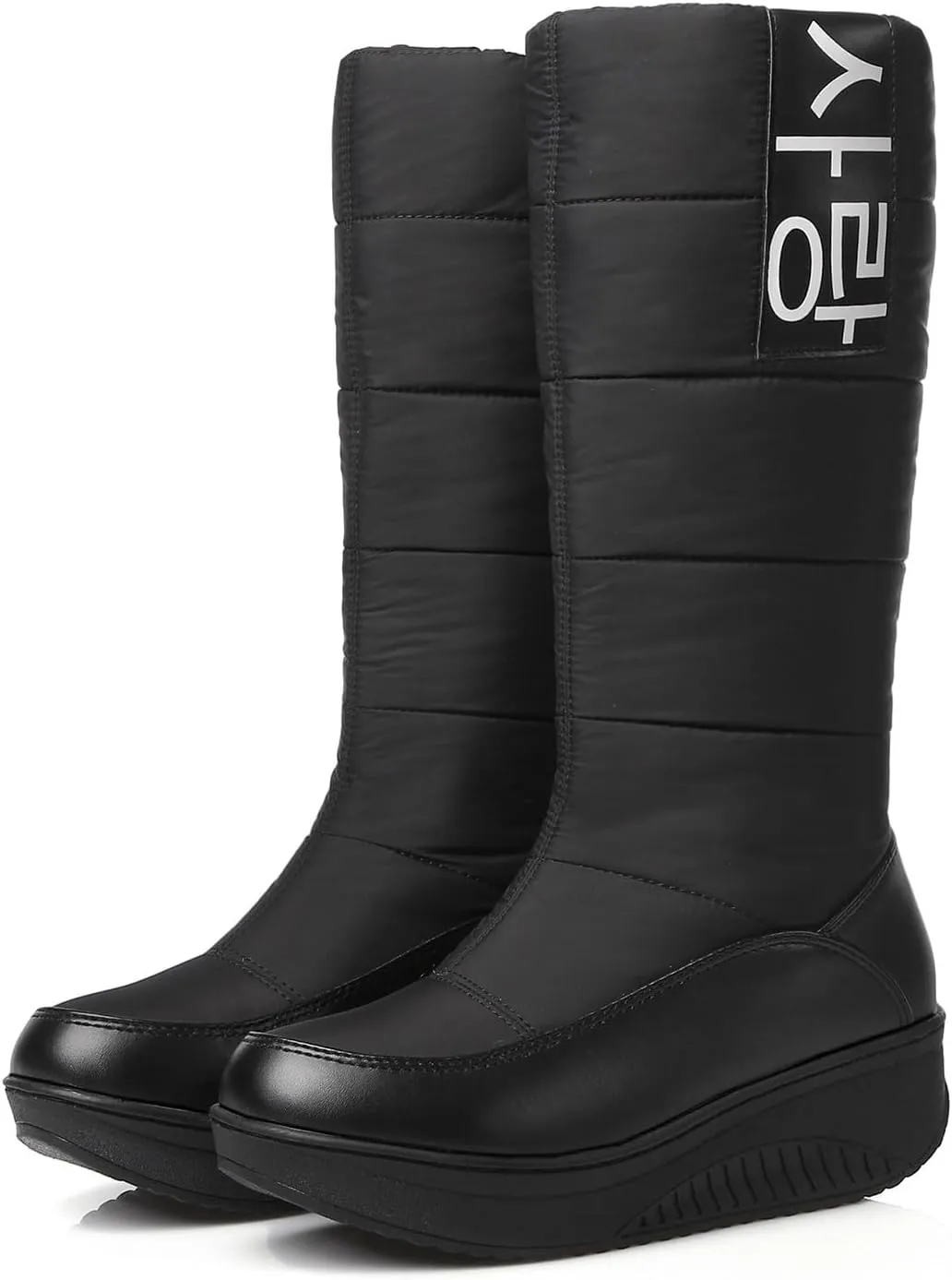 Women's Water Proof Insulated Snow Boots Thick Bottom Non Slip Winter Boots Outdoor Winter Work Boots for Women