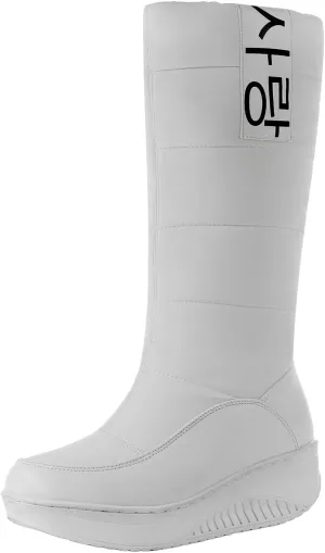 Women's Water Proof Insulated Snow Boots Thick Bottom Non Slip Winter Boots Outdoor Winter Work Boots for Women