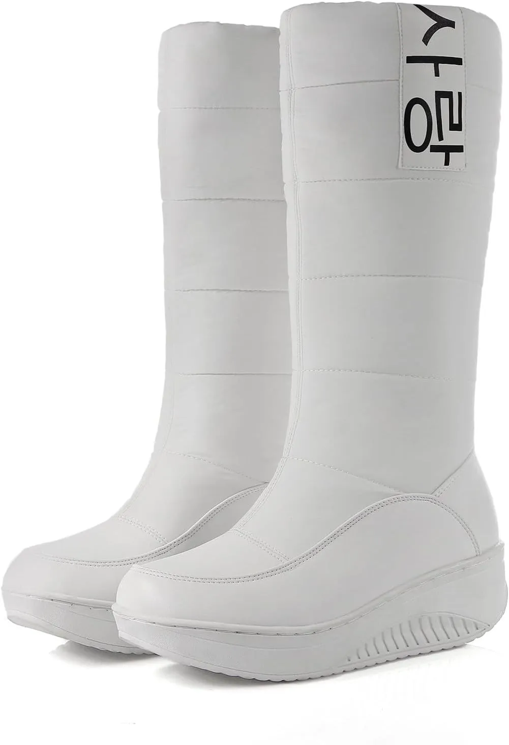 Women's Water Proof Insulated Snow Boots Thick Bottom Non Slip Winter Boots Outdoor Winter Work Boots for Women