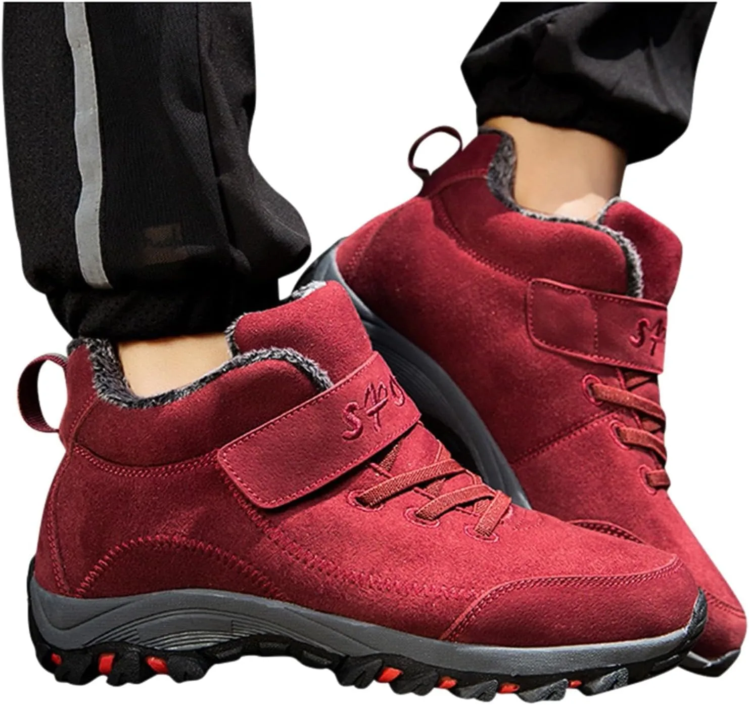 Women's Winter Ankle Boots Comfort Running Shoes Plus Velvet Warm Snow Boots Water Proof Insulated Winter Boots