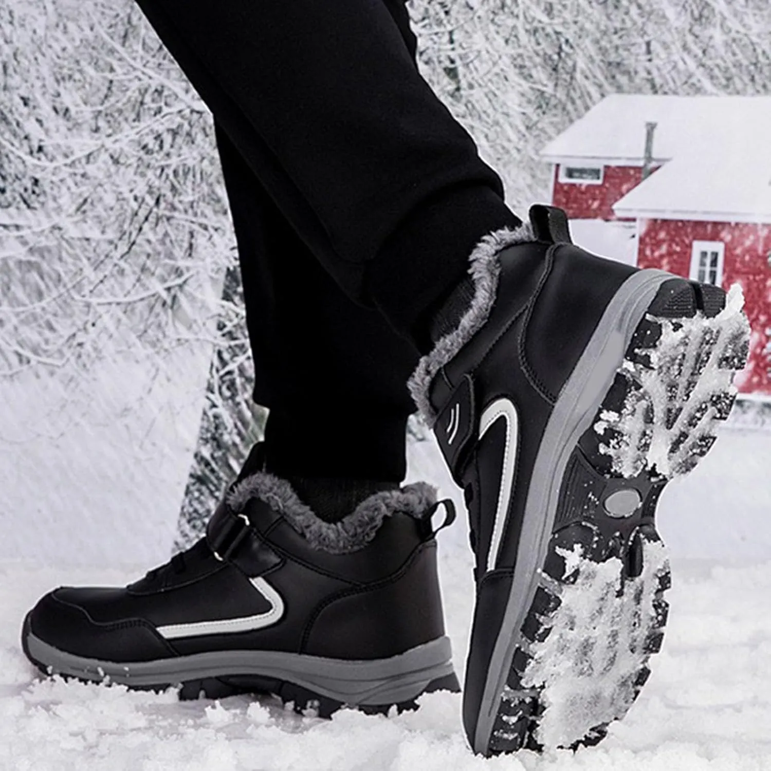 Women's Winter Ankle Boots Plus Velvet Warm Snow Boots Water Proof Insulated Boots Fashion Short Snow Boots