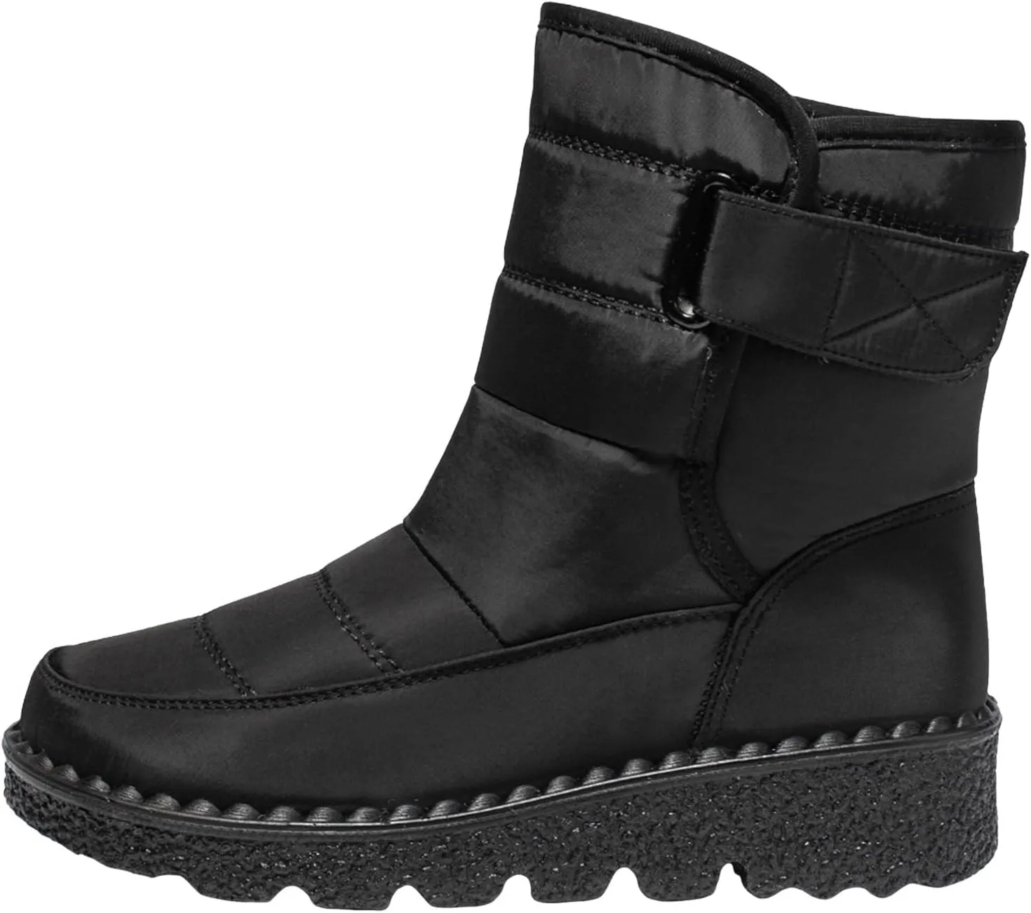 Women's Winter Boots Comfort Snow Boots Solid Plush Insulated Snow Boots Outdoor Thick Bottom Non Slip Boots