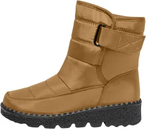 Women's Winter Boots Comfort Snow Boots Solid Plush Insulated Snow Boots Outdoor Thick Bottom Non Slip Boots