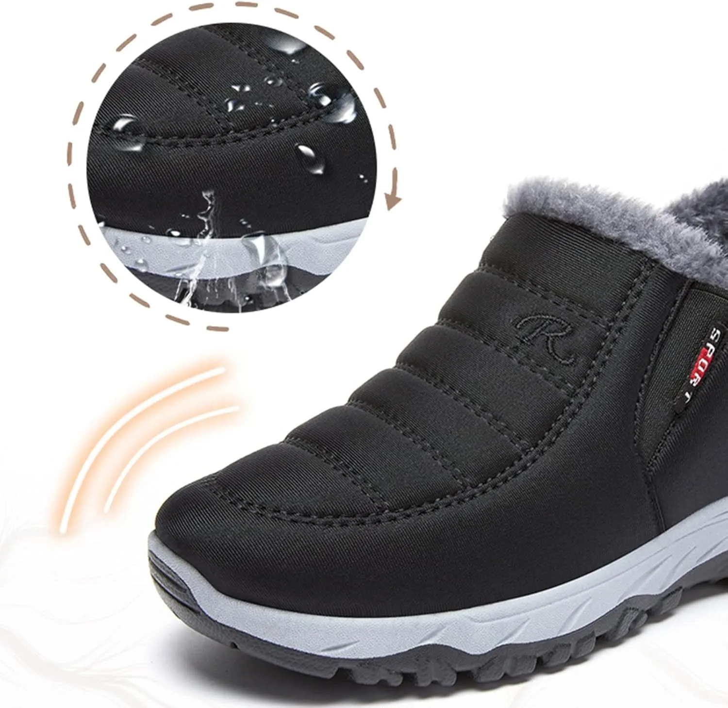 Women's Winter Snow Boots Plus Velvet Warm Snow Boots Slip On Winter Boots Comfort Tall Slip on Winter Boots for Women