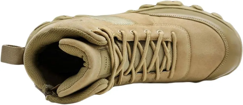 Wygwlg Men's Military Combat Army Boots Special Forces Boot Breathable Jungle Combat Boots Durable Low Rise Hiking Shoes