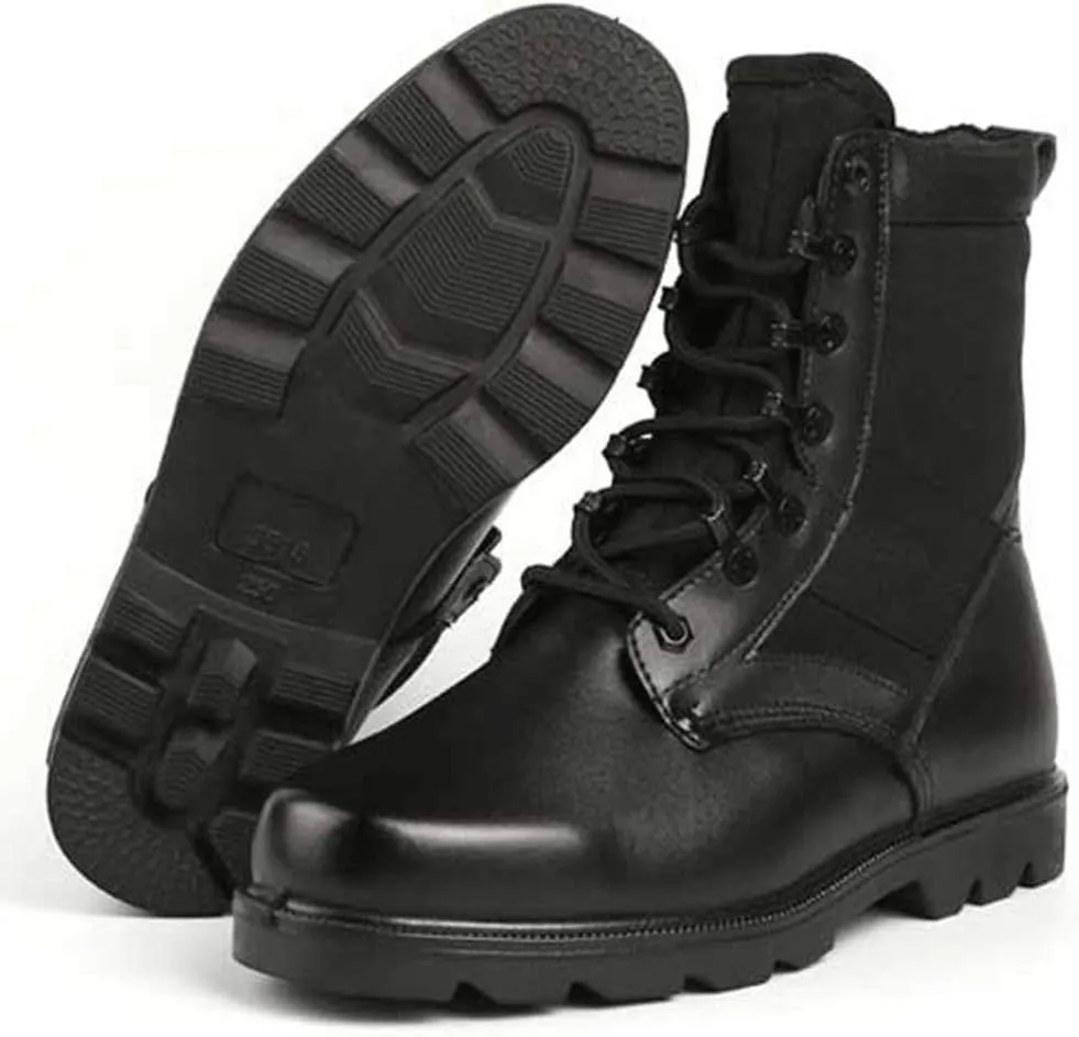 Wygwlg Mens Military Combat Black Army Patrol Work Hiking Boot Tactical Mountaineering Boots Security Jungle Recon Boot