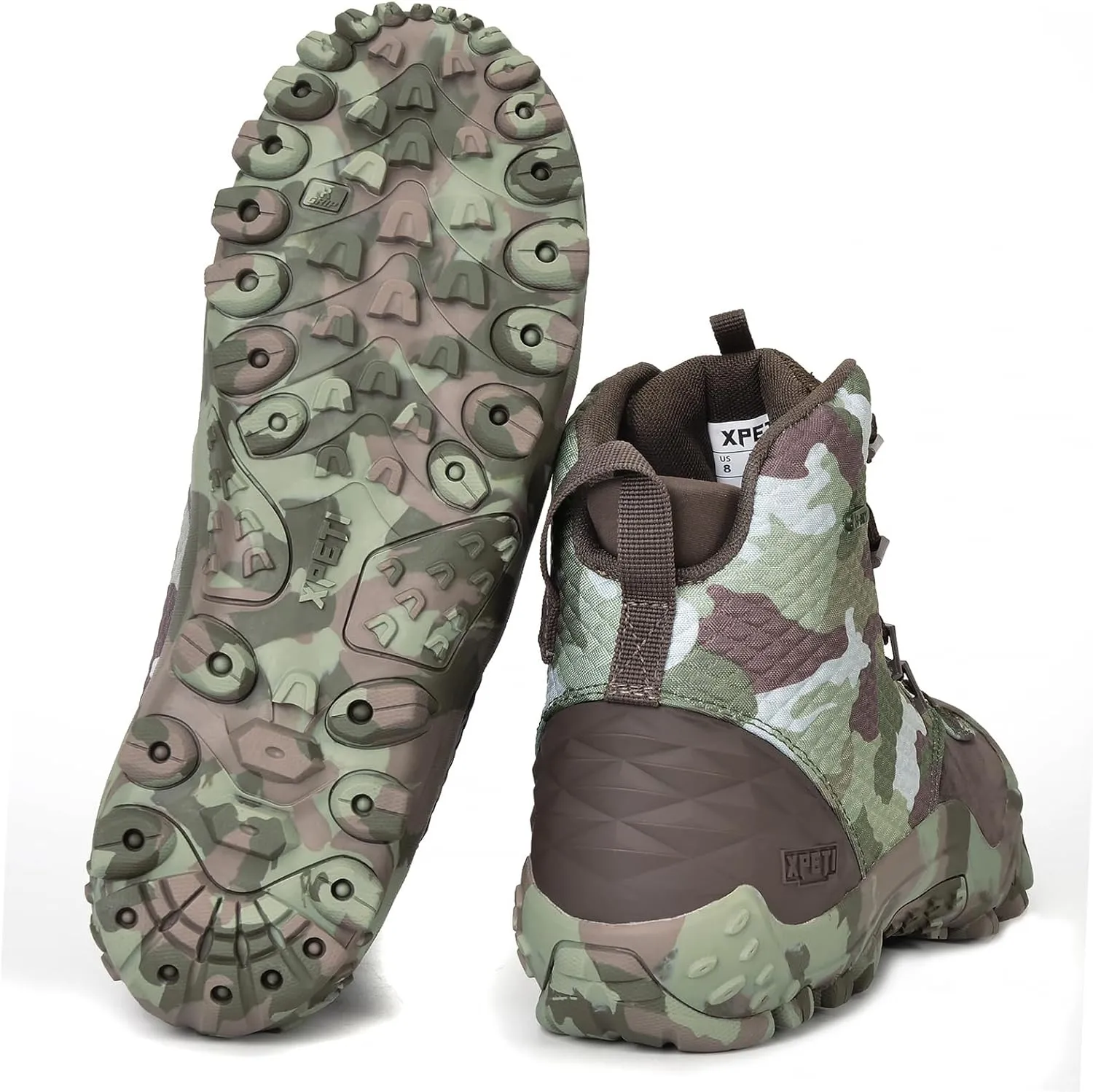 XPETI DUTY Men's Bravo Leather Military Boots Waterproof Tactical Boots