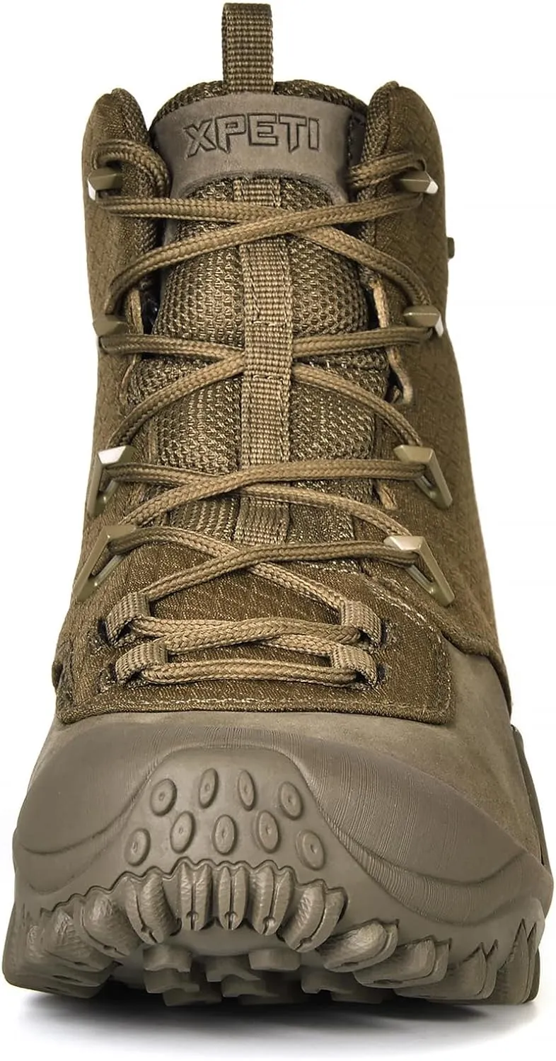 XPETI DUTY Men's Bravo Leather Military Boots Waterproof Tactical Boots