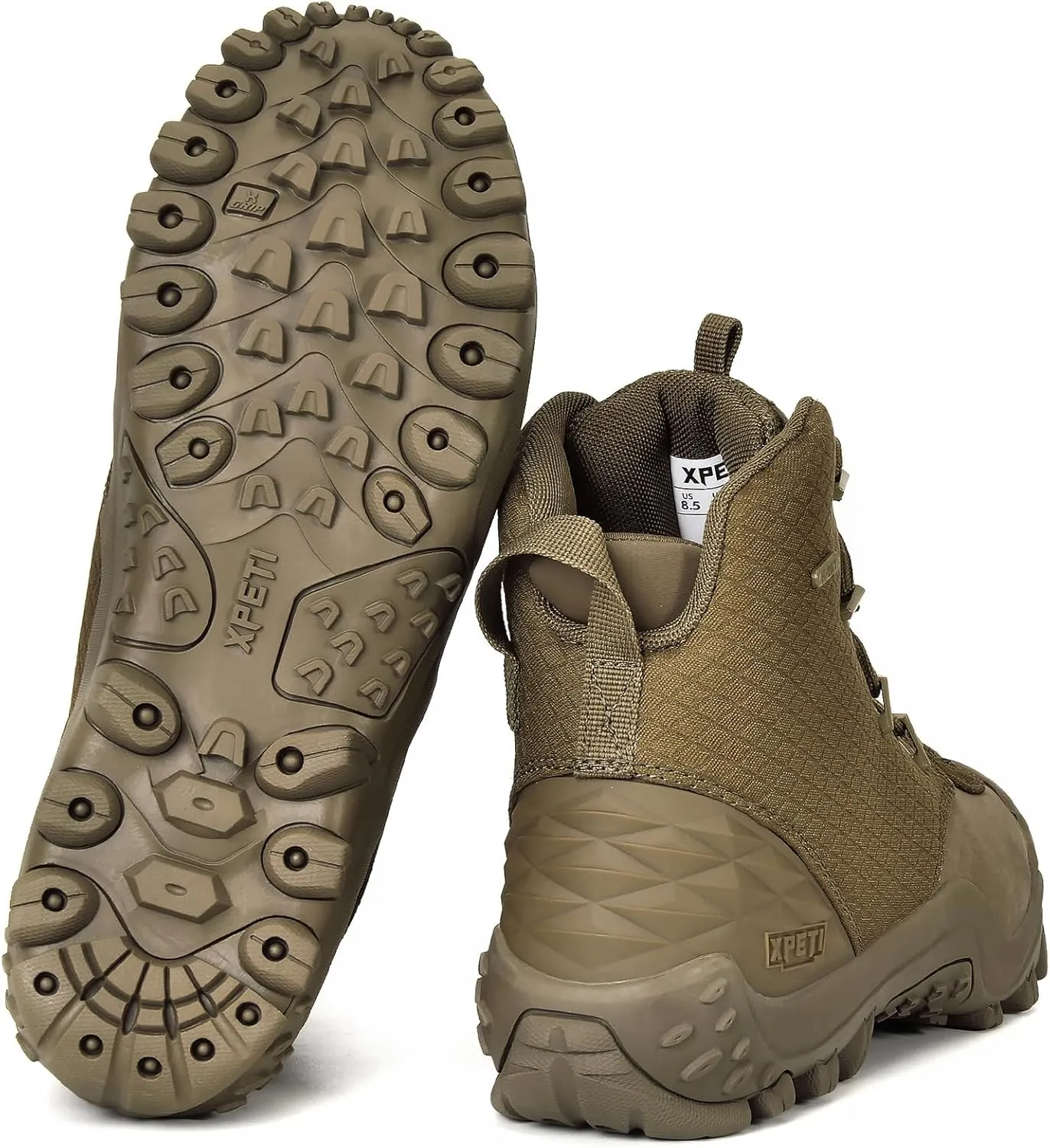 XPETI DUTY Men's Bravo Leather Military Boots Waterproof Tactical Boots